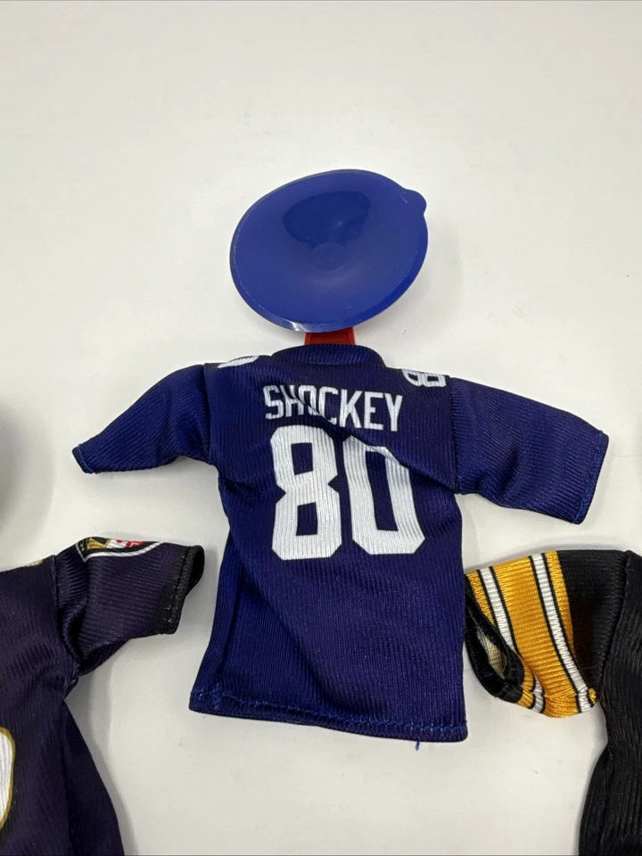 Burger King 2007 Lote de 3 Mini Camisetas NFL - Ward, Heap & Shockey con Ventosa Foto 3 de 4