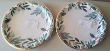 32-Count Papyrus Holiday Foliage 10” Disposable Plates NEW/SEALED