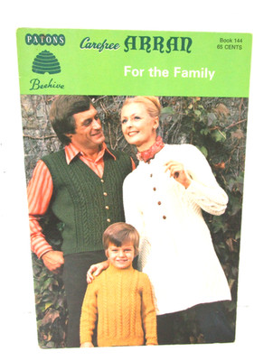 Patons Carefree Arran (Aran) Book #144 For the Family by Beehive