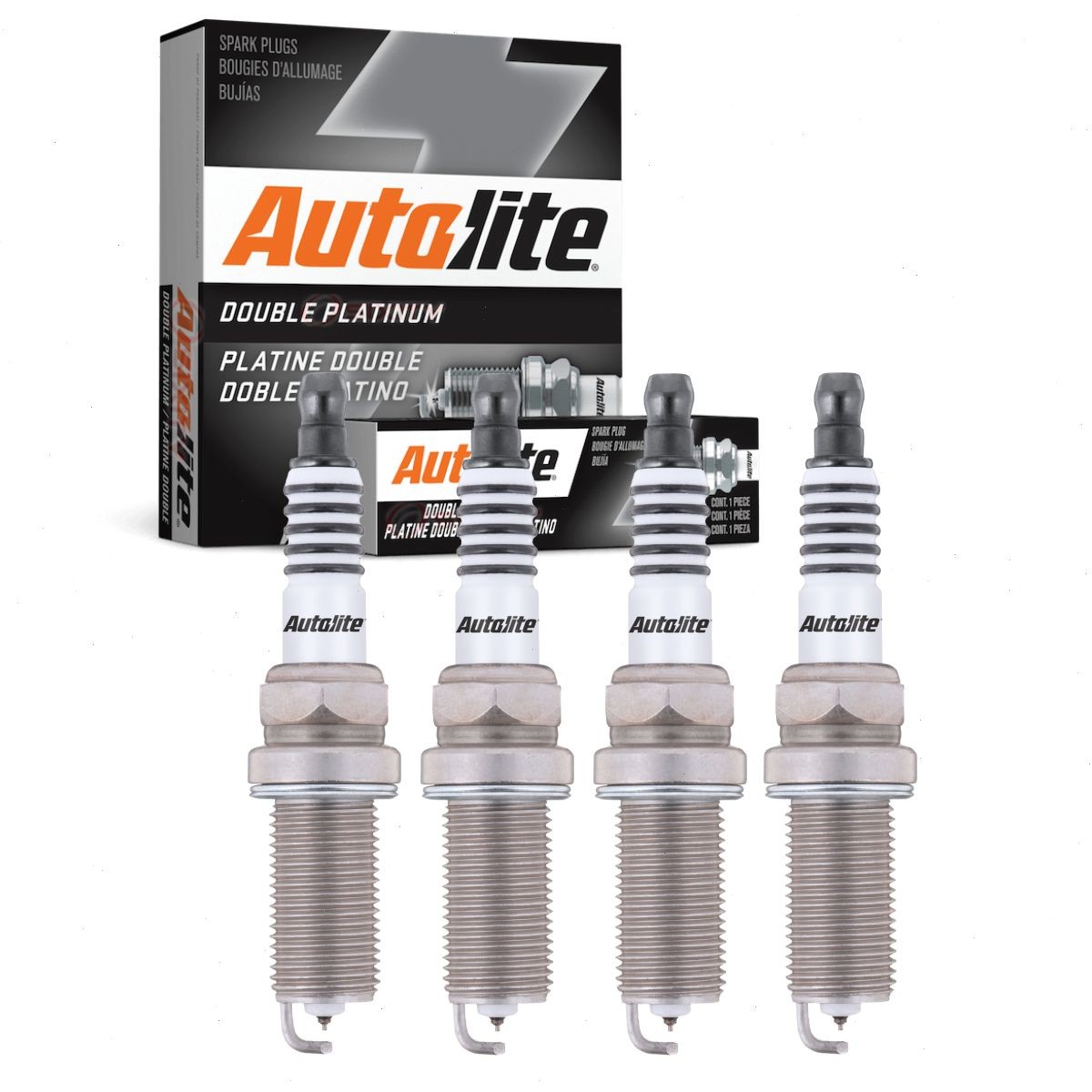 4 pc Autolite Double Platinum APP5325 Spark Plugs for 6240 446 3381 1116 ui