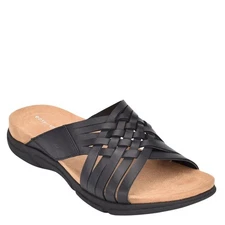 Easy Spirit Womens Meadow Criss Cross Sandals SEMEADOW Black 9.5M