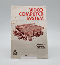 Video Computer System Owners Manual Atari Authentic Original Video Game Ephemera