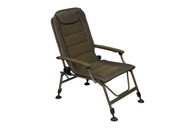 Fox Voyager Large Recliner Chair Karpfenstuhl mit Armlehnen Camping- Anglerstuhl