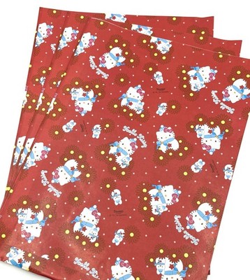 Vintage Sanrio 2004 Hello Kitty Holiday Gift Bags 10×14 in   3 Pack Snowman