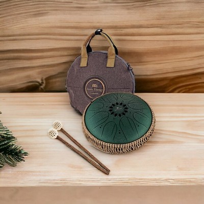 Meinl MOSTD4DG Octave Steel Tongue Drum, F#-Moll, Dark Green, inkl. Tasche