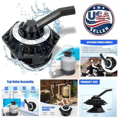 272531 Hi-Flow Multiport Valve - 6-Way Replacement for Pentair Sand Filters