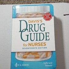 Davis's Drug Guide for Nurses 17th Ed by Vallerand & Sanoski, F.A. Davis PB