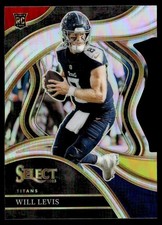 2023 Panini Select Red White Blue Prizm Die Cut Will Levis Rookie Tennessee