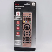 GE Universal Remote 33709 Rose Gold Wireless 4 Device Preprogrammed