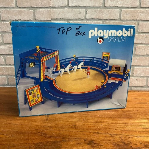 Vintage 70s Toy Playmobil System Circus Set 3510 Original Box Used
