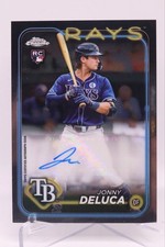 Jonny Deluca Auto Rookie 2024 Topps Chrome Update RC #AC-JD Rays