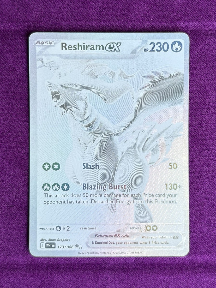 pokemon reshiram ex card Reshiram EX 173 086 (Graded) Case