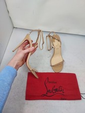 Christian Louboutin EU 40 US 10 NUOVO sandalo nudo So Me tacco a spillo
