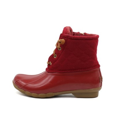Sperry Damen STS86935 Regenstiefel Rot Textil, Gummi Boot Stiefeletten EU 36