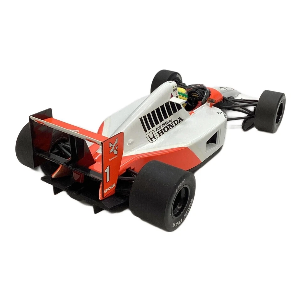 Minichamps 1/18 Ayrton Senna McLaren Honda MP4/6 1991 World Champion Used Japan - Image 2 of 4