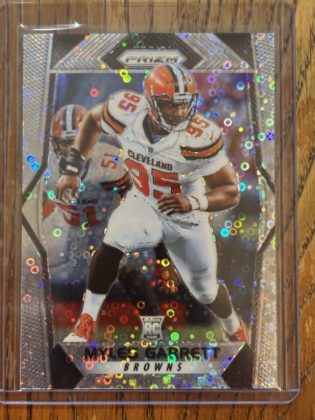 2017 Panini Prizm Football Disco Prizm Rookie Myles Garrett #242 Browns