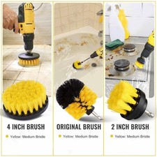 ­Electric Drill Brush Head Labor Saving Efficient Drill Brush Attachment Set For