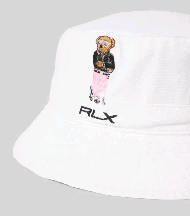 Polo Ralph Lauren Polo Bear Preppy Bear Safari Bucket Hat Cap - Hawaiian Bear