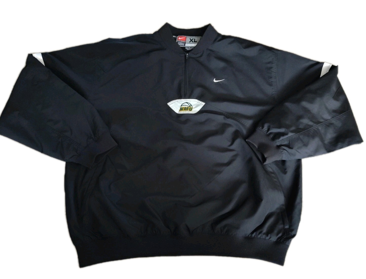 SACAI X NIKE Giacca a vento pullover vintage Team Nike NMU Wildcats nero 1 4 zip taglia XL uomo