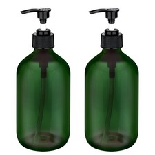 2 Pack Pump Bottles Dispenser 16.9 OZ 500ml Bathroom Countertop Pump Hand Soap