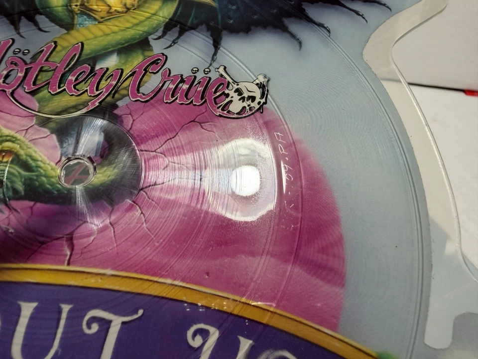 Mötley Crüe Without You Vinyl 1989 Elektra Shape Limited Edition Picture Disc - Image 3 of 4