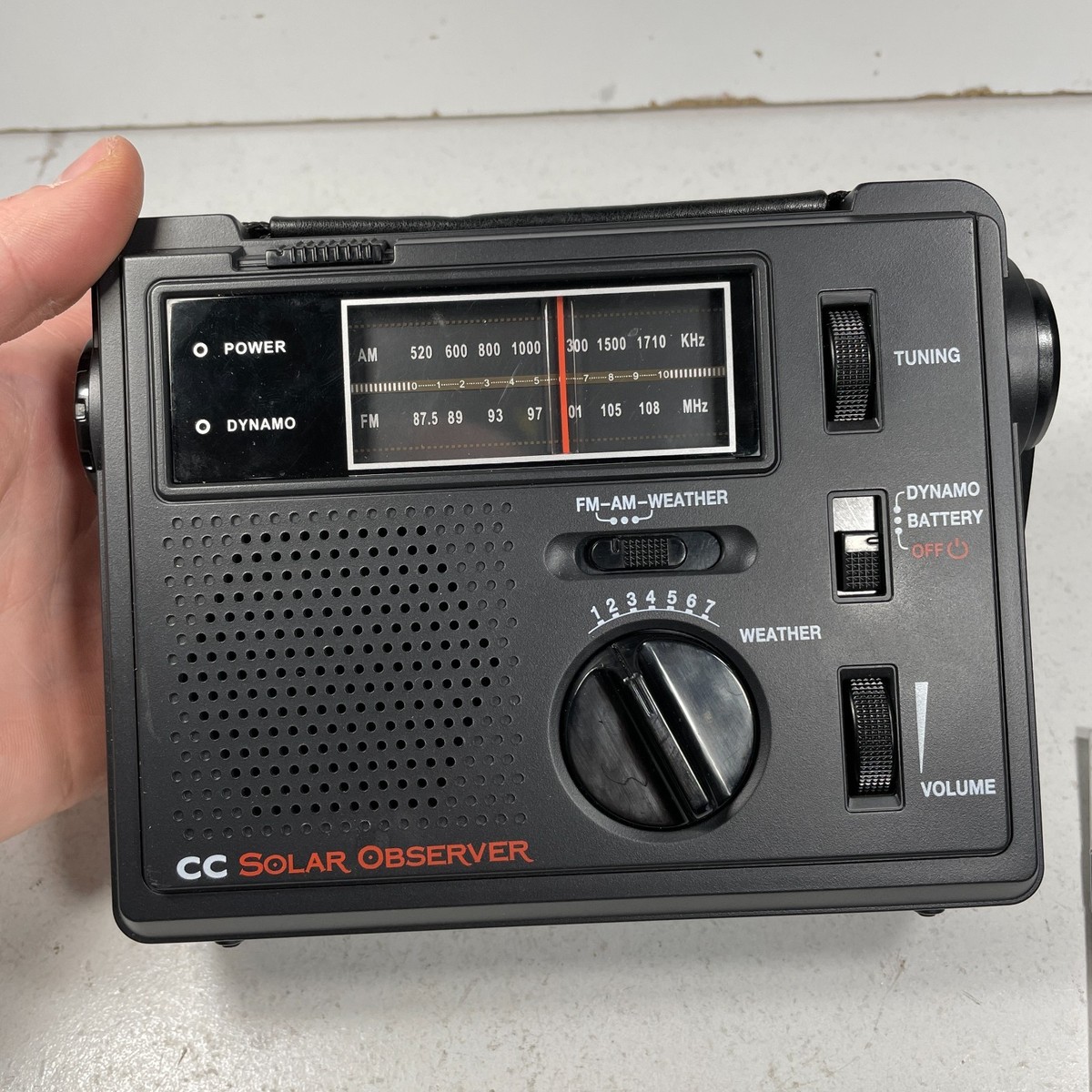 C Crane CC Solar Observer Emergency AM/FM Radio with NOAA Weather