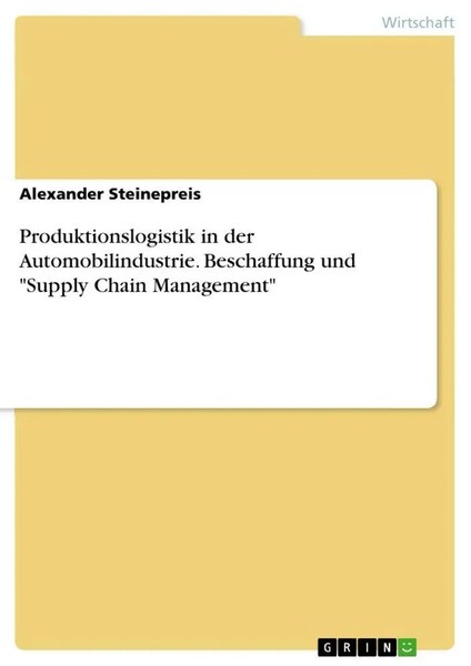 Alexander Steinepreis | Produktionslogistik In Der Automobilindustrie....-image