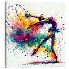 Leinwandbild Rhythmische Sportgymnastik - nobelart