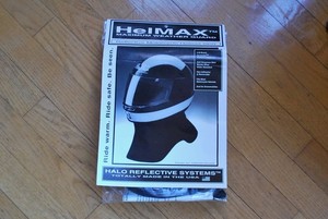 NOS HelMAX Weather Guard Neoprene Reflective Motorcycle Helmet Skirt USA Made