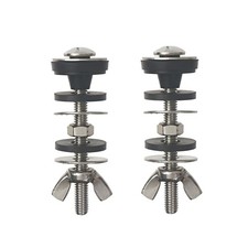 2Pcs Toilet Tank to Bowl Bolt Kit HeavyDuty Stainless Rubber Washers for Toilet