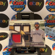 2025 Topps Museum Collection David Ortiz 05/20 Red Sox Primary Pieces Quad Relic