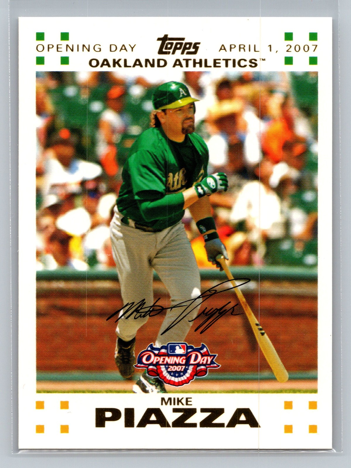2007 Topps Opening Day #2 Mike Piazza Gold #/2007