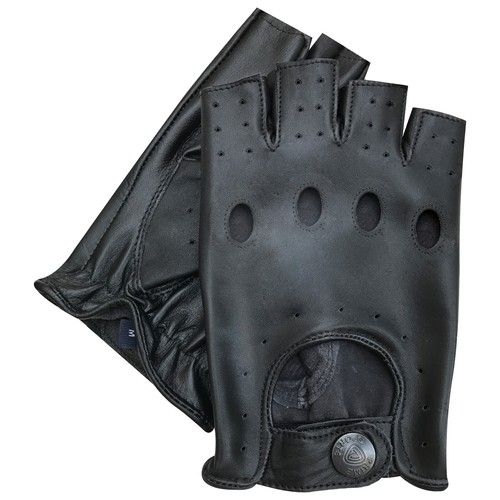 Nuevo Estilo Retro Calidad Cuero Suave Guantes de Conducir Sin Dedos Moda - Imagen 31 de 58