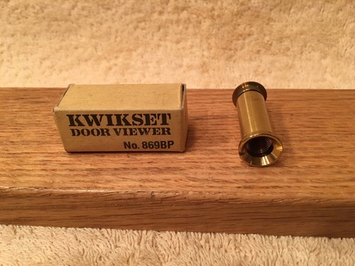 Kwikset Brass/Glass Door Viewer Peep Hole - Bild 4 von 5