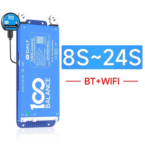 Smart Wifi Bms Active Balance Bluetooth LCD Display 24S 100A 200A Can Inverter - Picture 18 of 47