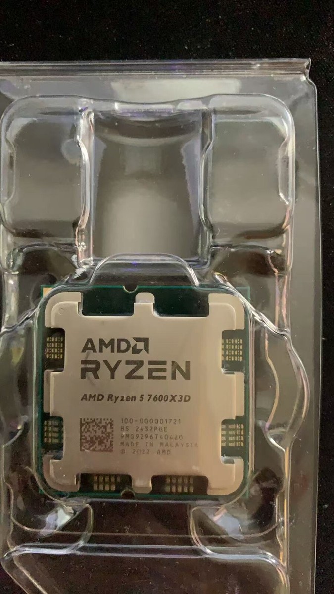Used) AMD Ryzen 5 7600X3D 6-Core 12-Thread Socket AM5 CPU