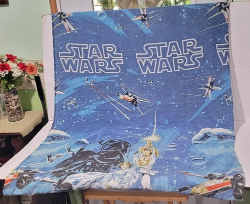 Vtg 1977 Star Wars Thin Flat Sheet