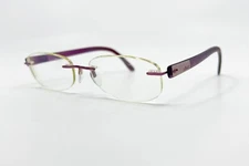 Silhouette 7608 40 6056 Titanium Purple Rimless Eyeglasses Frames 17-135 12198