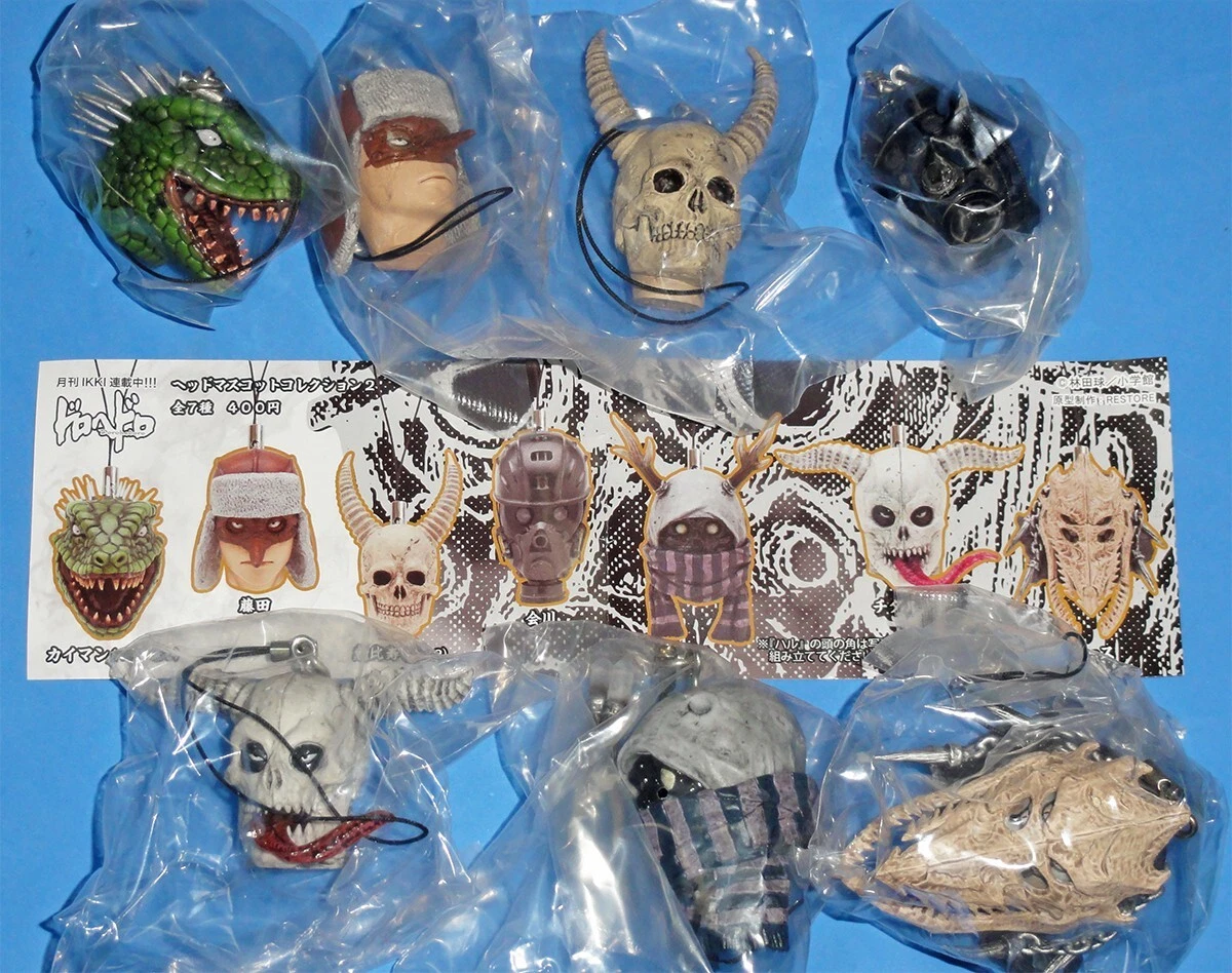 Dorohedoro Strap Key Chain Collectible Head Figure 7 Set CAIMAN