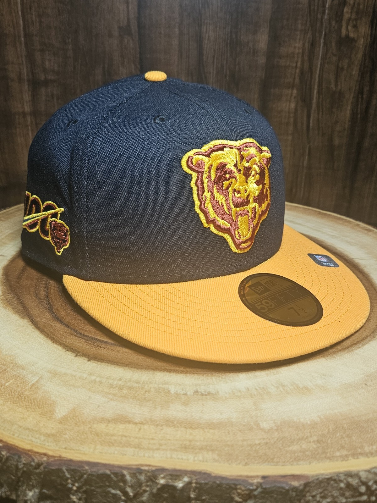 Chicago Bears 100 Years New Era 59Fifty Fitted Cap NFL Size 7 1/2 Football Hat