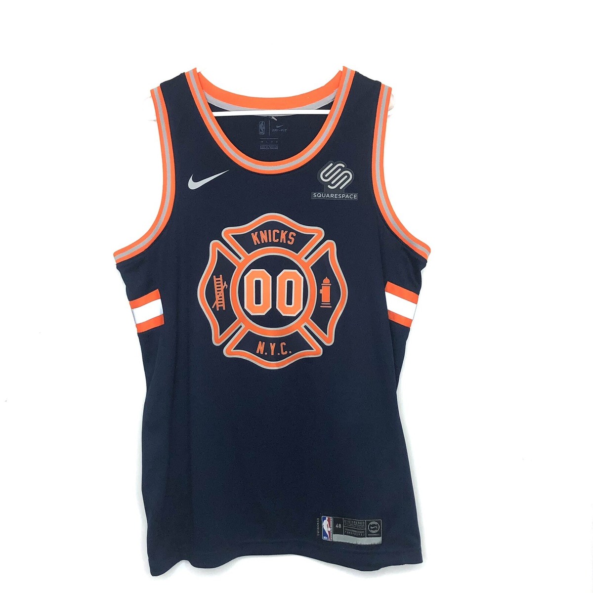 New York Knicks Nike City Edition FDNY Swingman Jersey Large 48