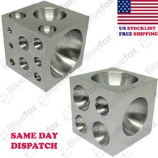 Steel Dapping Block 2" Square Punch And Form Doming Cube Jewelry Making Tool
