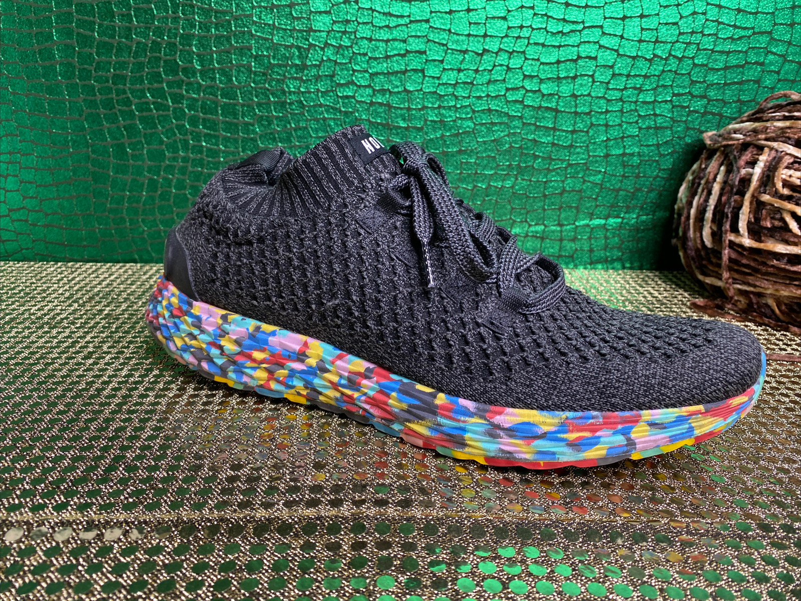 no bull black wild knit runner Multicolored Bottom Rare Size 12 image 8