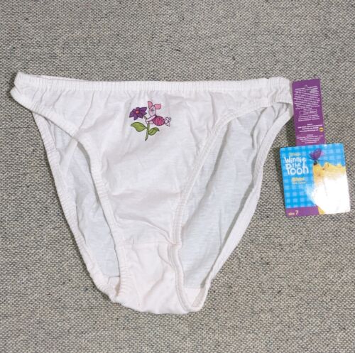 Vintage Disney Winnie The Pooh Piglet Graphic Cotton Hi Cut Panty Womens 7
