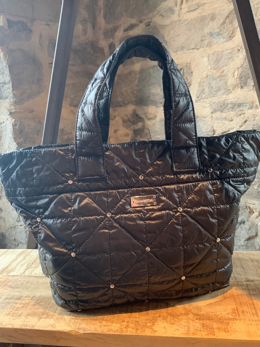 Sonia Rykiel Black Quilted Nylon Cabas Zipper | eBay