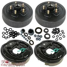 5 on 4.5 Trailer Hub Drum with Electric brakes 10"X2-1/4" Kits For 3500 lbs axle