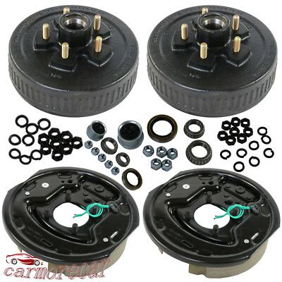 5 on 4.5 Trailer Hub Drum with Electric brakes 10''X2-1/4'' Kits For 3500 lbs axle