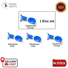 Corneal Eye Shield with Electro Coated | S & L & XL | Laser Eye Protector 6 Pcs