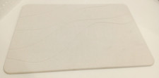 ZIKIBL Stone Bath Mat Diatomaceous Earth 23.7" x 15.4" x 0.3" White