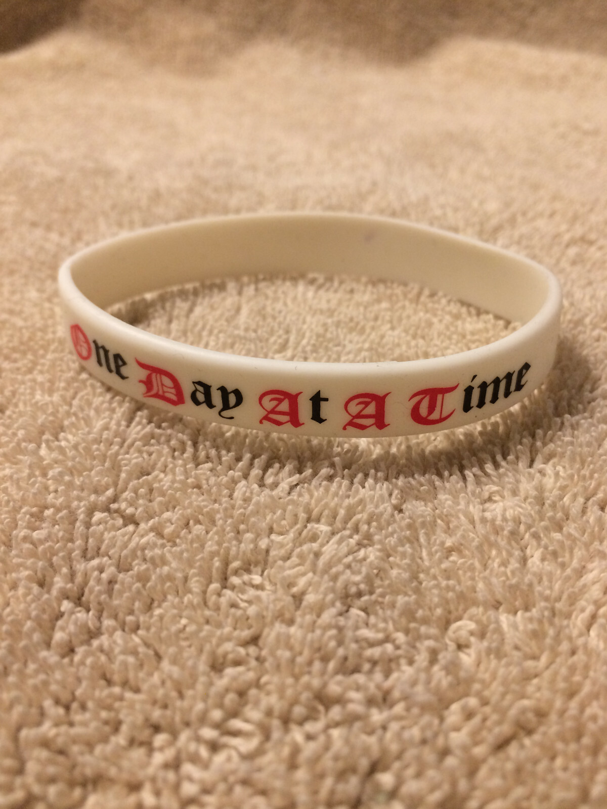 Ten One Day At A Time 12 Step Recovery Program Silicone Wristband ten-one-day-at-a-time-12-step-recovery-program-silicone-wristband